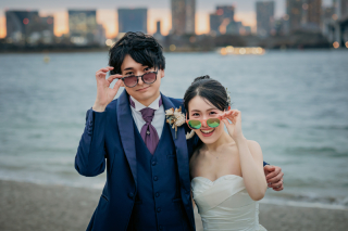 PHOTO WEDDING STYLE_海ロケプラン（お台場・葛西・城ヶ島の海と空を背景に撮影）