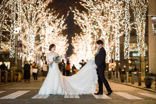 PHOTO WEDDING STYLE_丸の内イルミネーションは毎年11月〜2月まで丸の内仲通りで