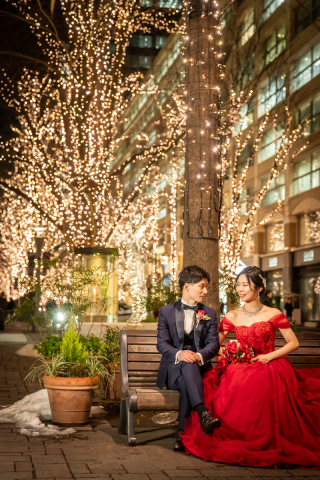 PHOTO WEDDING STYLE_丸の内イルミネーションは毎年11月〜2月まで丸の内仲通りで