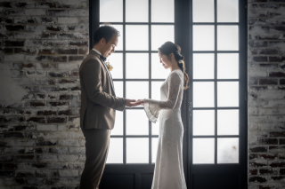 PHOTO WEDDING STYLE_洋装スタジオ（天候に左右されず和室やアンティークな空間で撮影を）