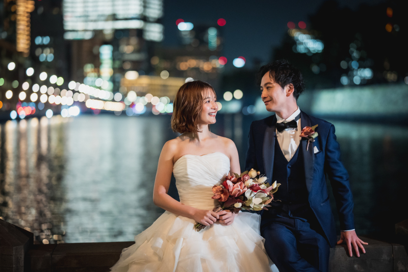 4月末まで!ムービー撮影+スタジオ撮影付(アルバムプレゼント☆)【洋装・夜・東京駅周辺3ロケーション】◎189800円