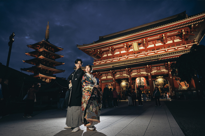 年内撮影限定!スタジオ撮影+アルバム付き☆【和装or洋装・夕方〜夜・浅草ロケーション撮影!】◎164800円→104800円