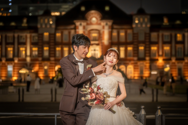 【返金保証付】2・3月撮影限定！ドレス2着目無料☆【東京駅周辺（3ロケ）&スタジオ】リフレクション付◎特別価格109800円