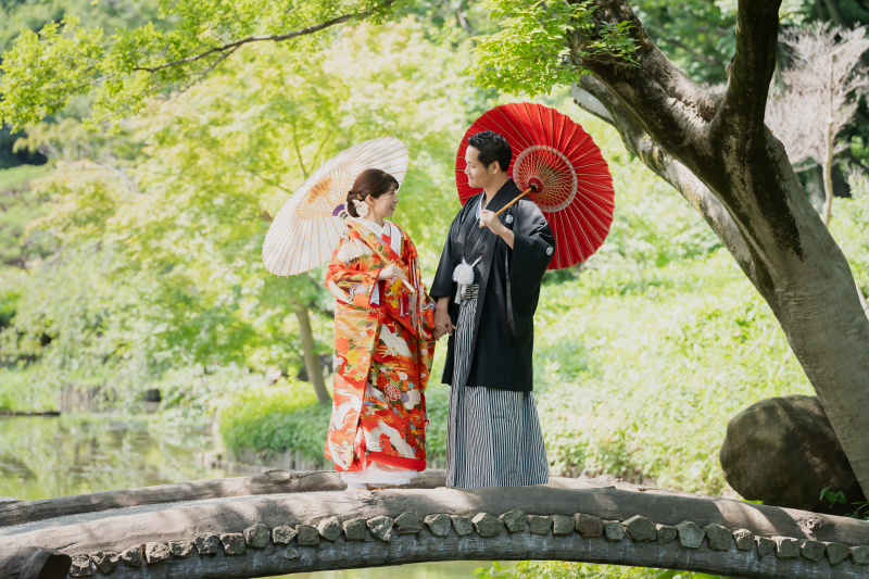 【返金保証付】2月末まで！スタジオ＋アルバム付☆【和装・庭園ロケ撮影／目白庭園など】◎174800円&rarr;109800円