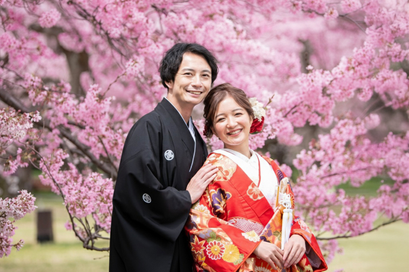 【返金保証付】期間限定・スタジオ＋アルバム付☆【和装・河津桜ロケ撮影プラン】◎174800円⇨109800円