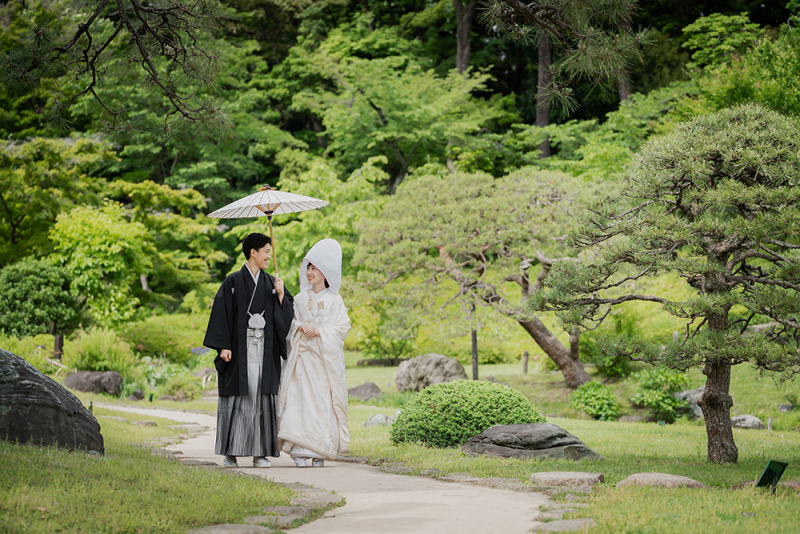 2月末まで限定！スタジオ撮影＋アルバム付き☆【和装・庭園ロケーション撮影／目白庭園など】◎174800円→109,800円