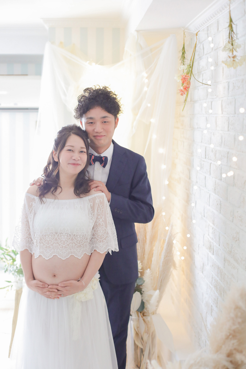 マタニティードレスで