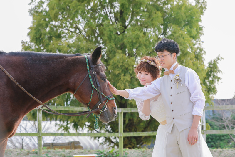 馬との記念撮影