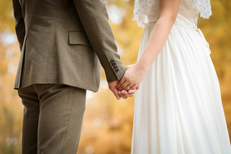 手つなぎショット