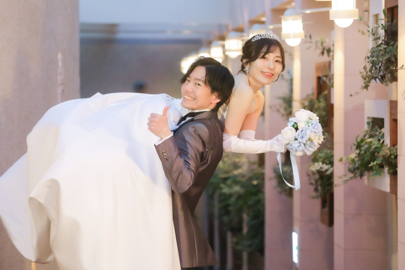 東急ホテルのガーデンでのリフトツーショット撮影