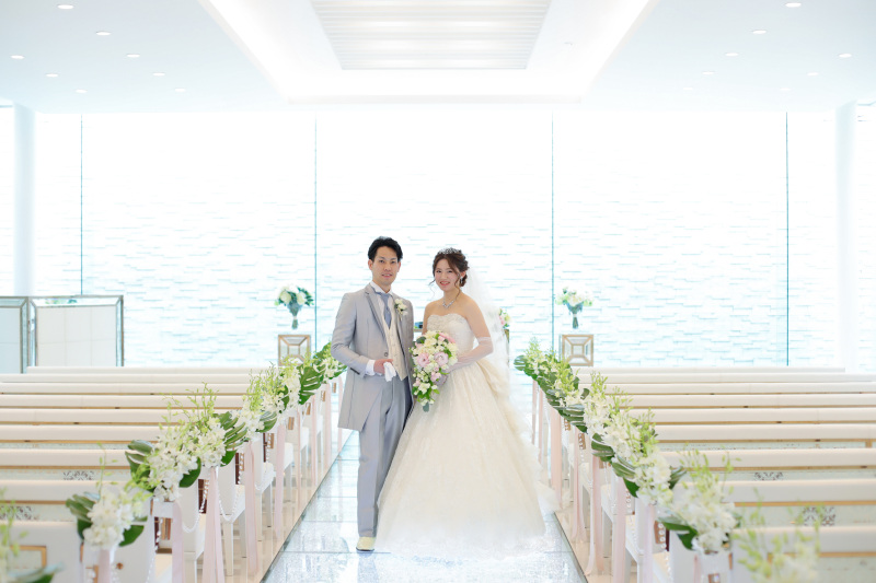 ウエディングドレスのスタンダード撮影