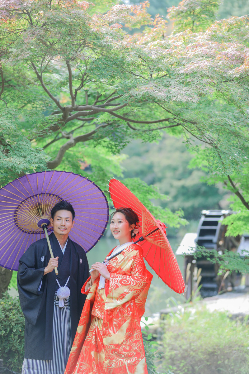 水車をアクセントに