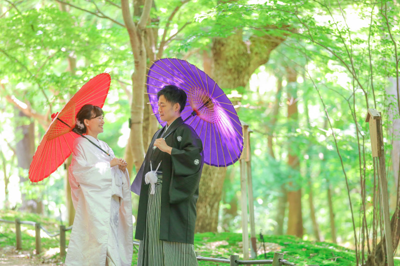 番傘でより印象的な写真を！