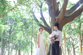 洋装ロケーション撮影