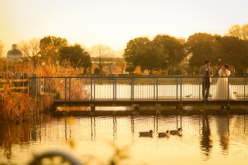 夕暮れ時の雰囲気を
