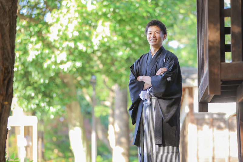 新郎様ソロショット撮影