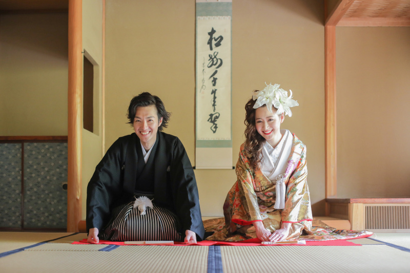 和室で人気のお座り撮影
