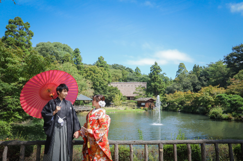 東山植物園で新緑ロケーション撮影