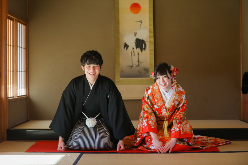 定番のお辞儀ショット