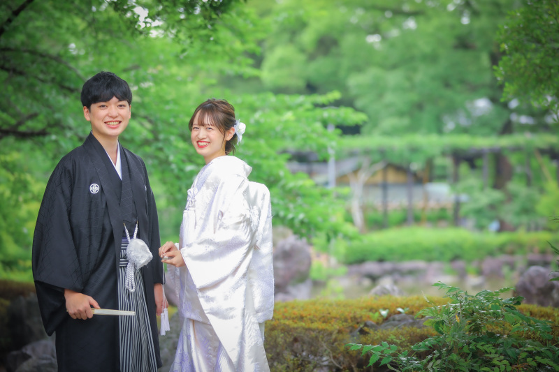 新緑の鮮やかなグラデーションを活かして