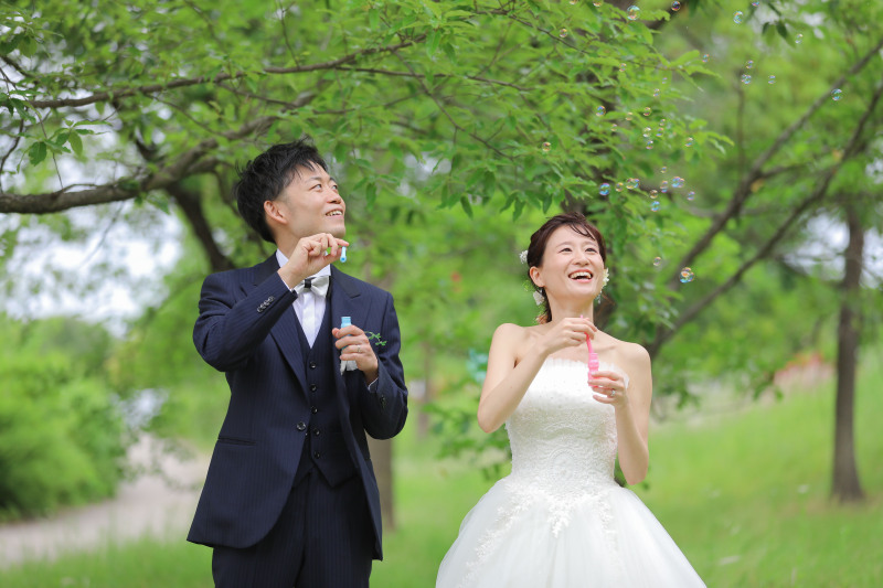 シャボン玉撮影