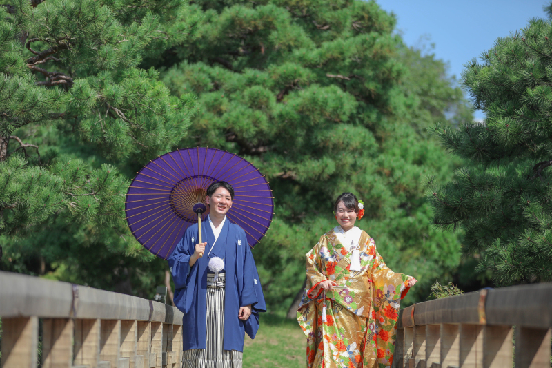 出合い橋でツーショット撮影