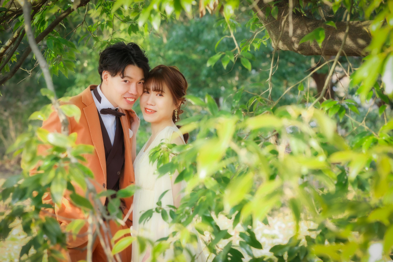 レンズの特徴を意識したツーショット撮影