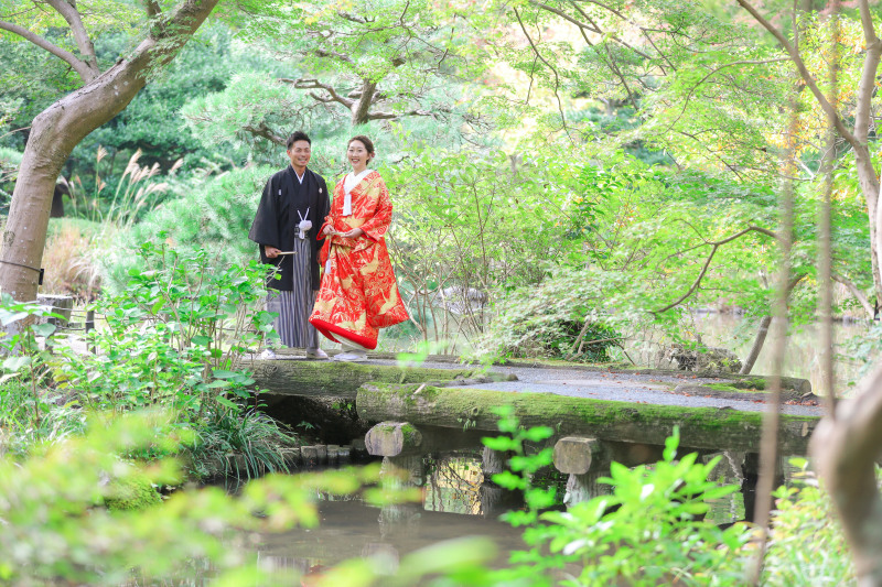 新緑に囲まれて