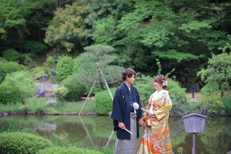 東山動植物園の庭園ロケ