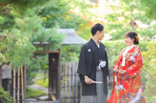 紋付色打掛1点ロケーション撮影