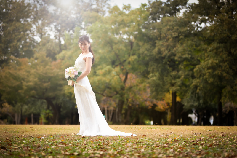 新婦様のドレス全身撮影