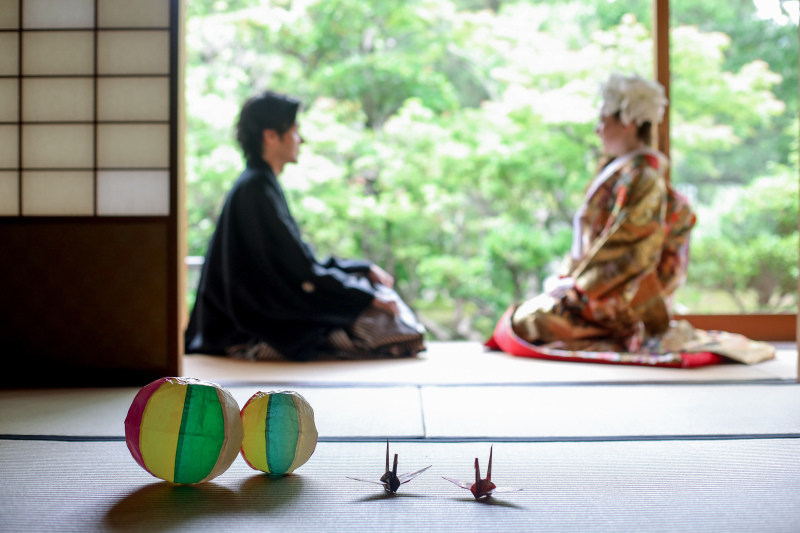 和装グッズとお二人で