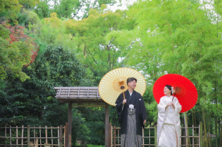 名古屋中村公園の茶室庭園ロケ＆野間灯台ロケ「お二人らしさを大切にしたロケ前撮り」