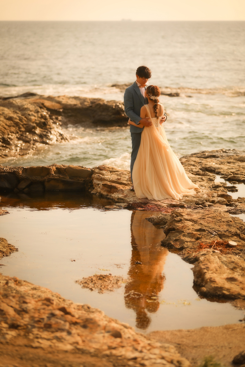 夕方の暖かな雰囲気を活かして