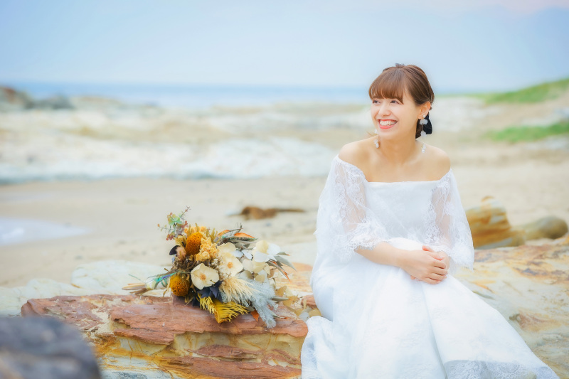 新婦様ソロショット/座りバージョン