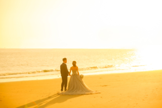 思い出のビーチでロケーション撮影