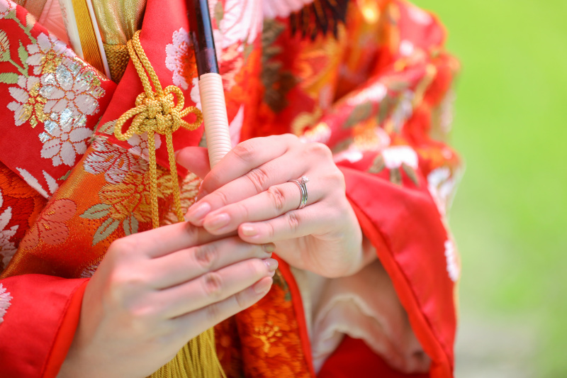 リクエストショットは記念の結婚指輪