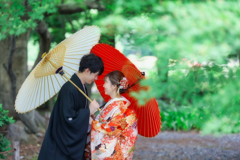 和装洋装ロケーション撮影