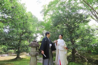 中村公園の桐蔭茶席で白無垢をゆったり楽しむ上品な大人の和装フォトウェディング撮影