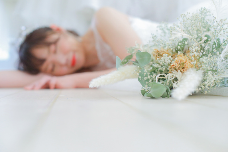 お持ち込みのブーケを使用して