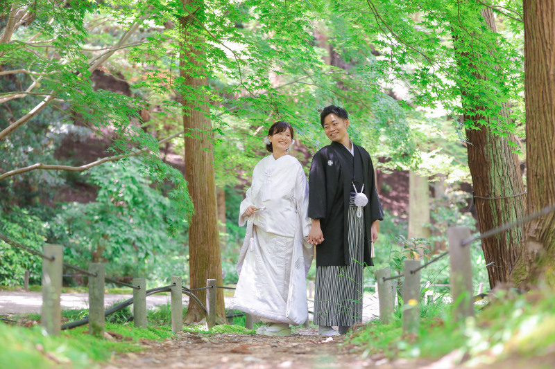 白無垢でのロケーション前撮り