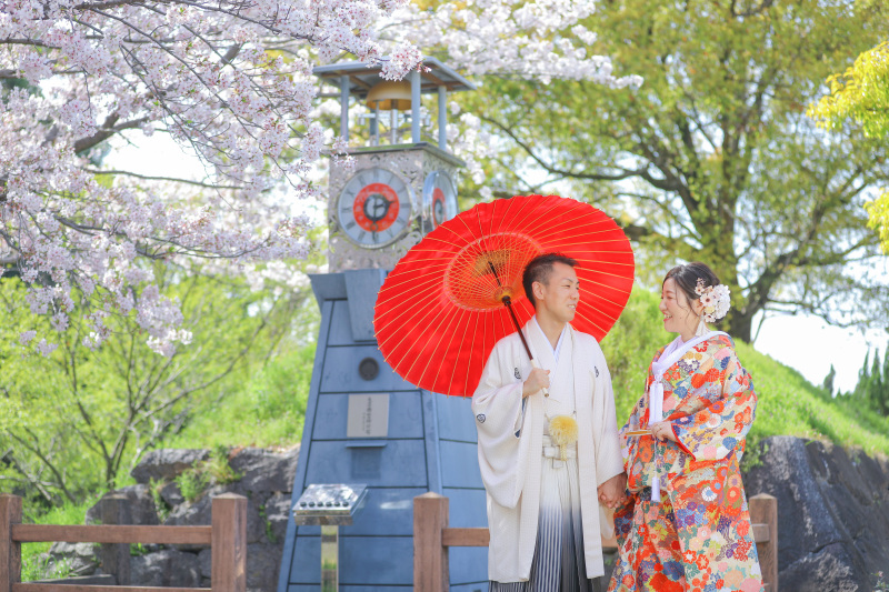 桜前撮りロケーション撮影