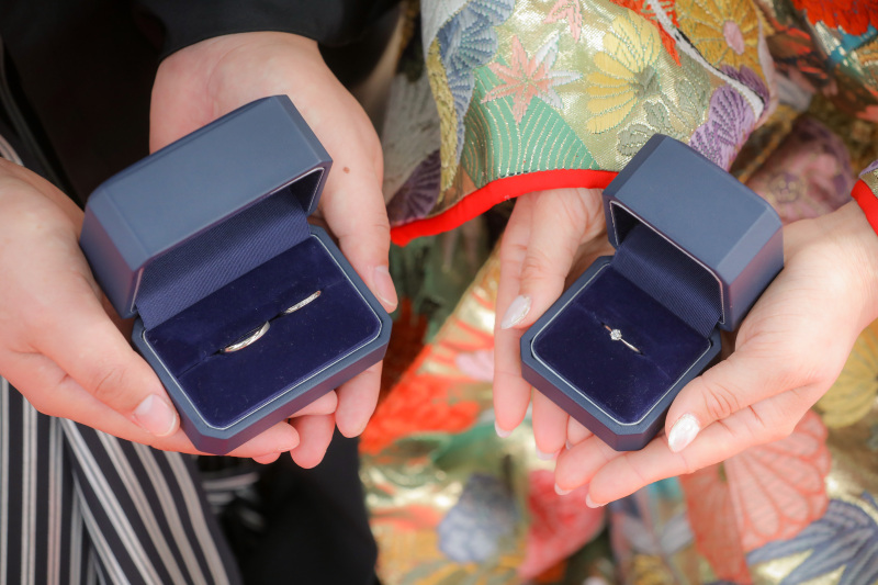 大切な結婚指輪と婚約指輪