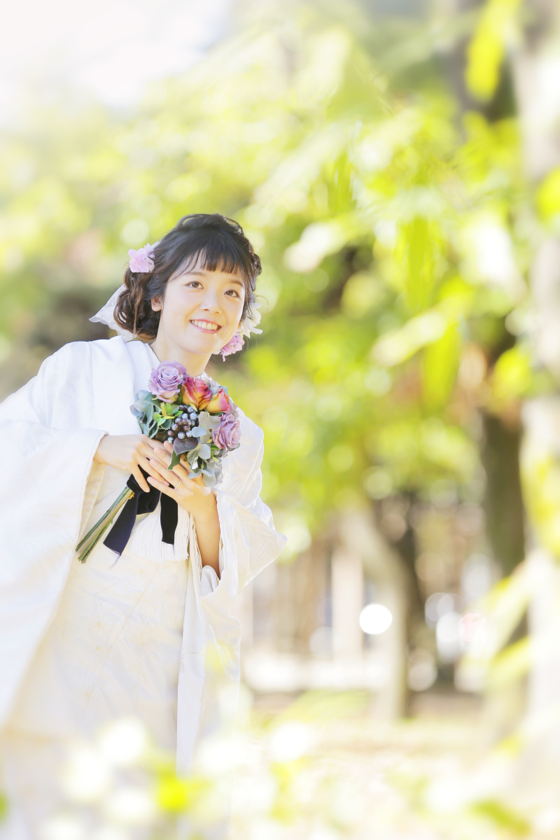 白無垢姿をカジュアルに！