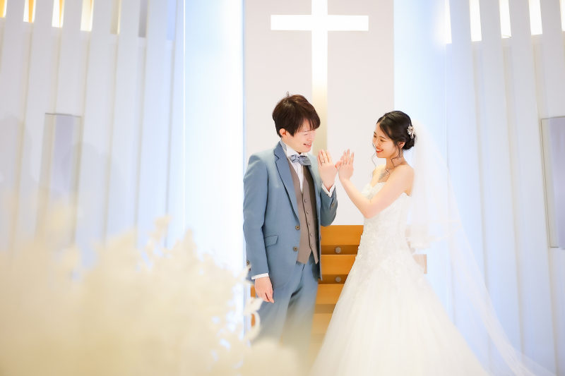 『カメラマン2名撮影』チャペル＆ガーデンフォト／全データ美肌＆ボディレタッチ付【11月成約¥20,000割引適用中】平日限定