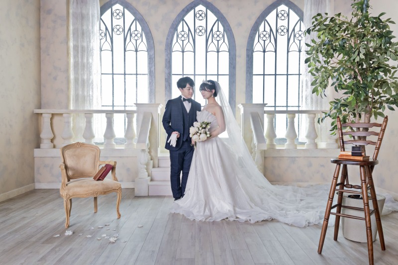 光に包まれた、誓いの瞬間