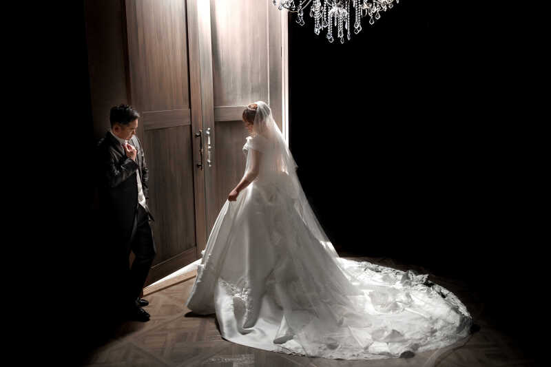 シャンデリアドア:韓国フォト風ショット