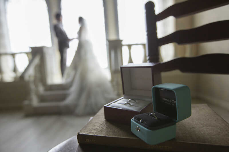 【チャペル】リング越しショット