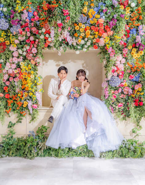 お揃いポーズでキュートに