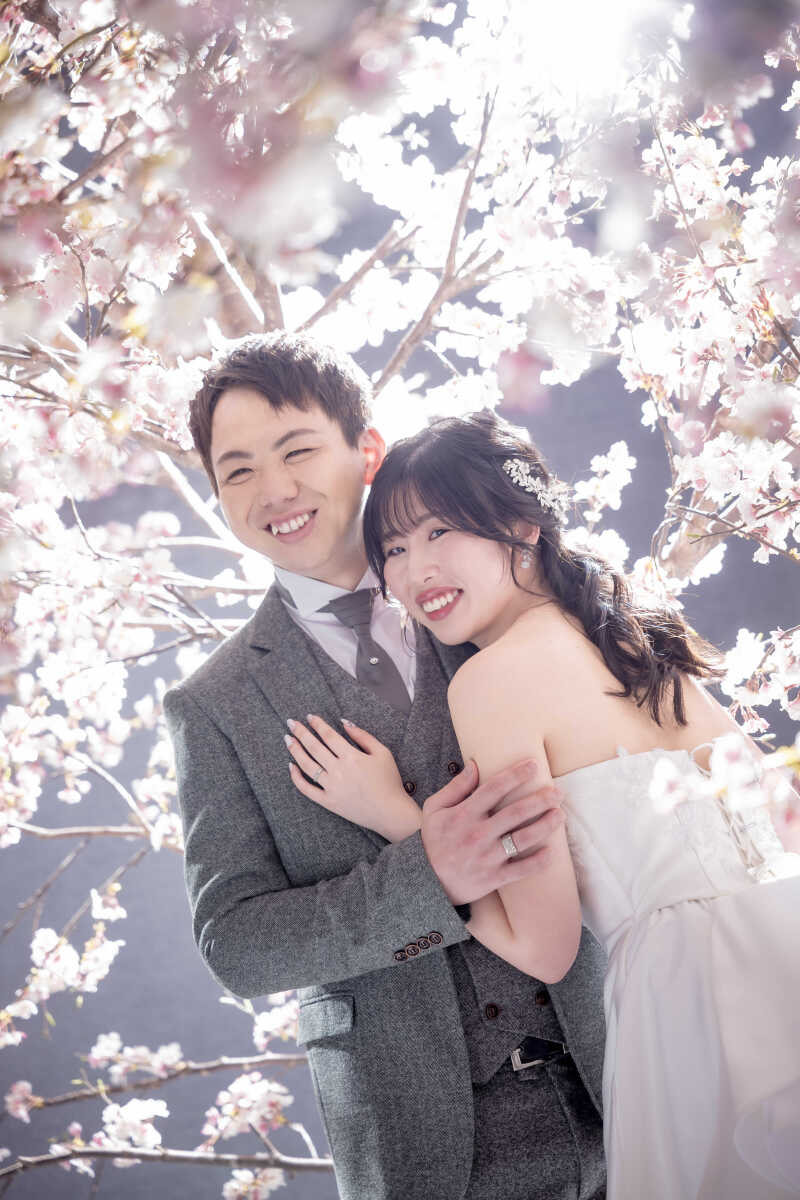 【桜】仲良しハグショット♡